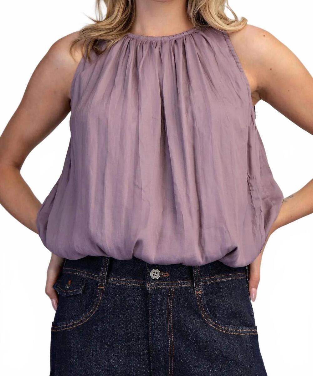 NEW EE:SOME in my feelings sleeveless top in plum slate